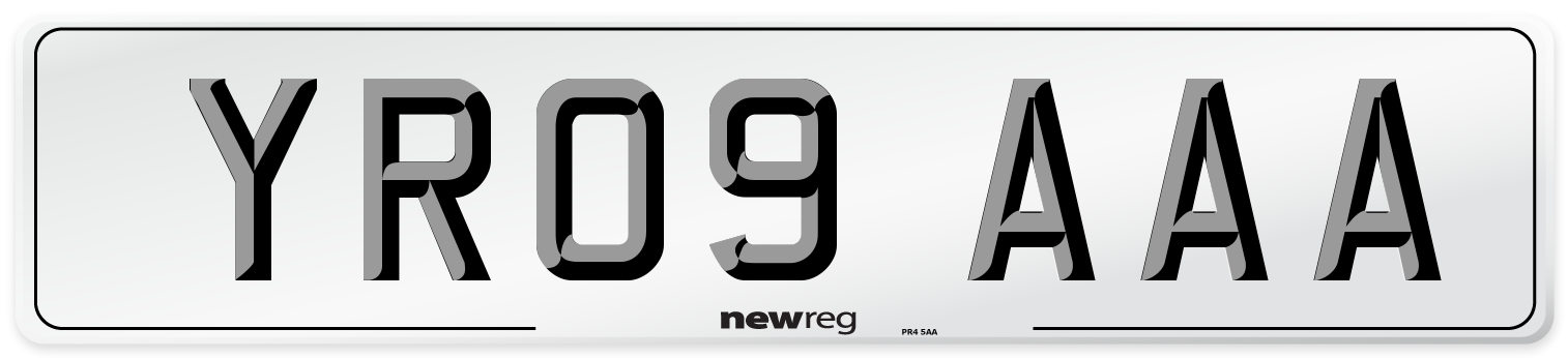 YR09 AAA Number Plate from New Reg
